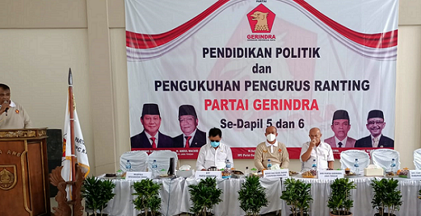 DPC Gerindra Pemalang Mengukuhkan Pengurus Ranting