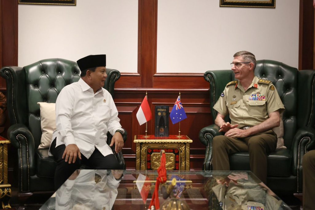 Prabowo Subianto Terima Kunjungan Panglima Angkatan bersenjata Australia General Angus Campbell