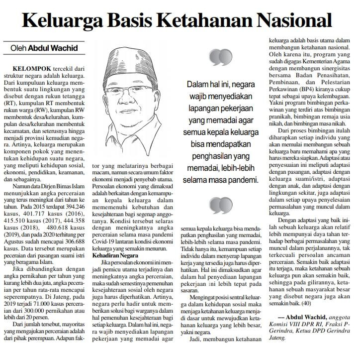 Keluarga Basis Ketahanan Nasional