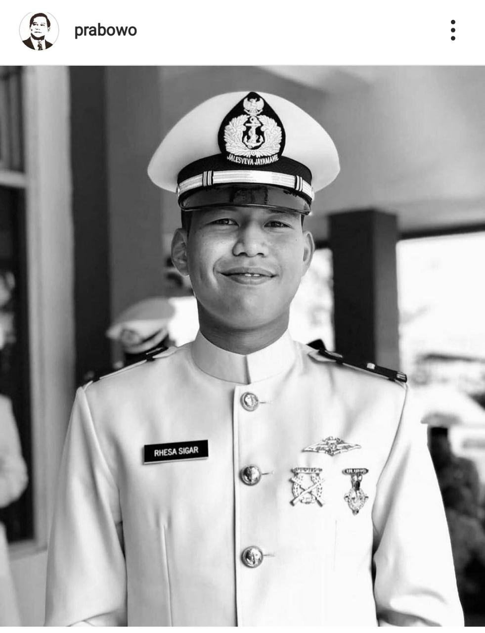 Saudara Menhan Prabowo Subianto Turut Gugur dalam Tenggelamnya KRI Nanggala 402