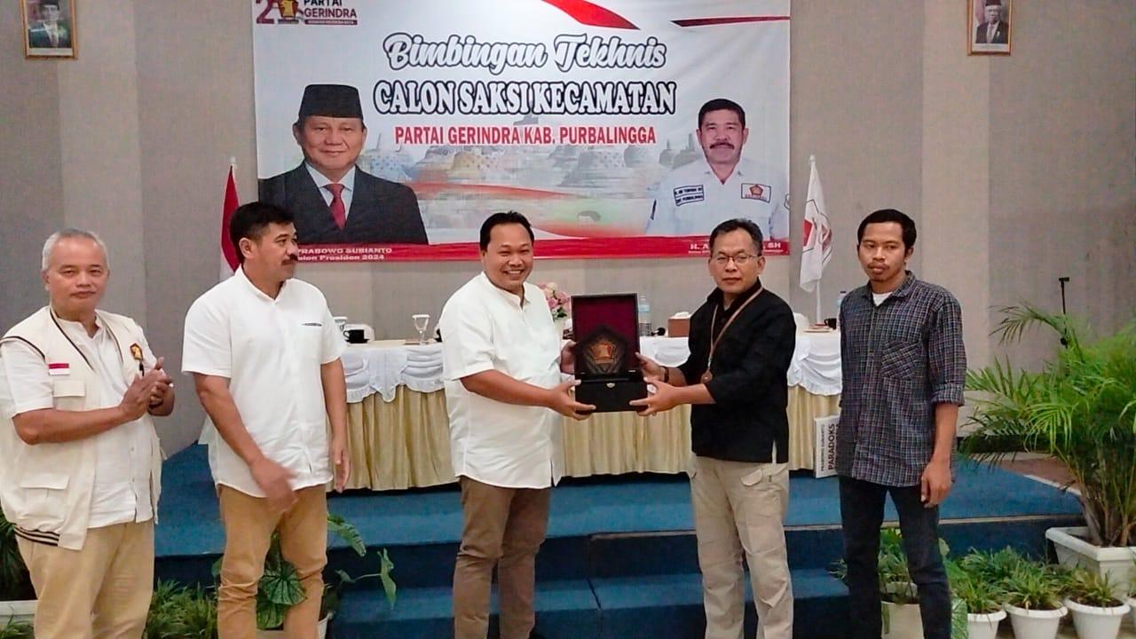 Hadapi Pemilu,100 Kader Gerindra Purbalingga Ikuti Bimtek Calon Saksi Kecamatan