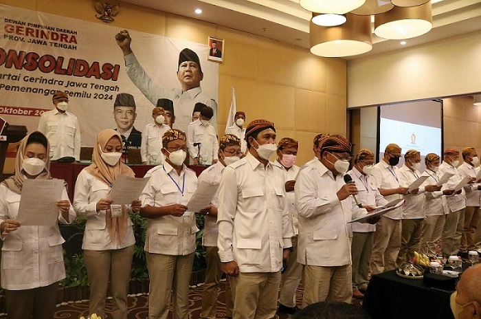 Dukung Prabowo Maju Capres 2024 Gerindra Jateng Lakukan Deklarasi