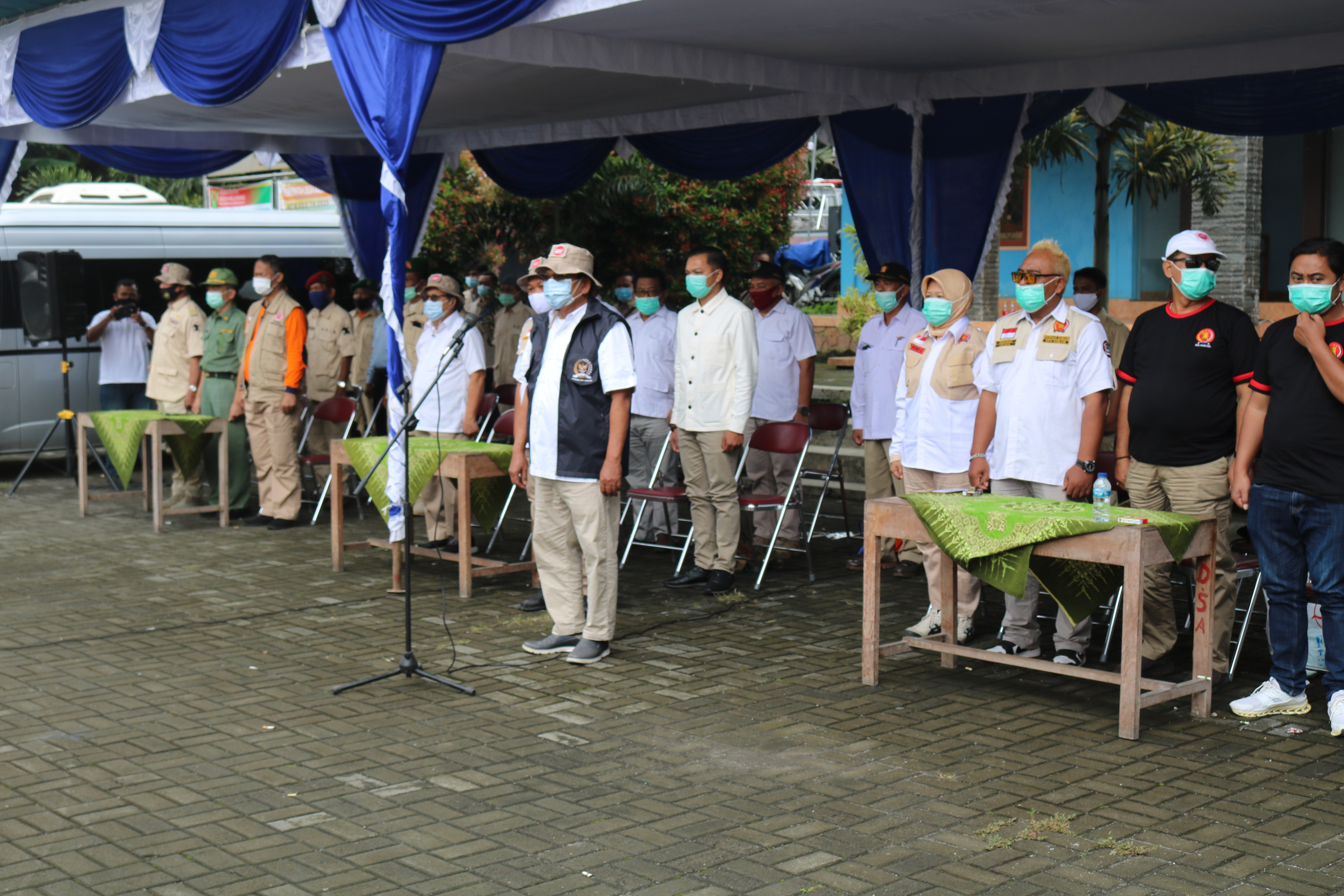 Pengarah Ketua DPD Partai Gerindra Jateng dalam Pembukaan Kegiatan Pelatihan Tanggap Bencana oleh Sa