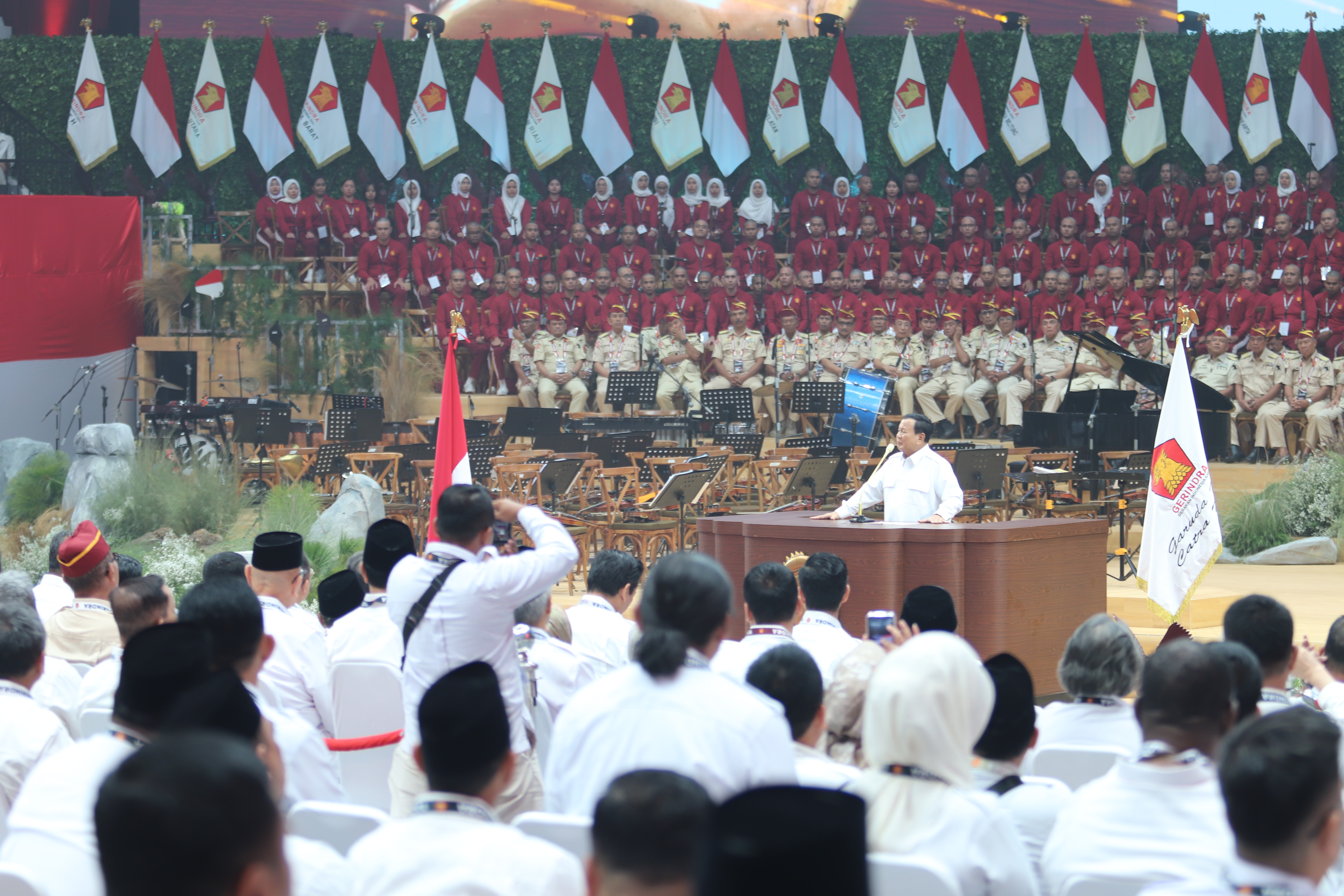 Arahan dari Ketua Dewan Pembina sekaligus Ketua Umum Partai Gerindra, Prabowo Subianto  
