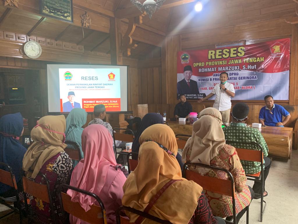 Reses DPRD Prov.Jateng Bapak Rohmat Marzuki, S.Hut  dapil 5 (Kab Grobogan dan Kab Blora